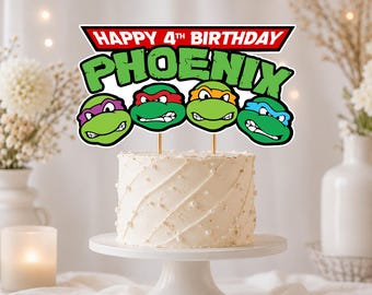 Ninja Birthday Cake Topper | Personalized Party Decor - Digital Download -
