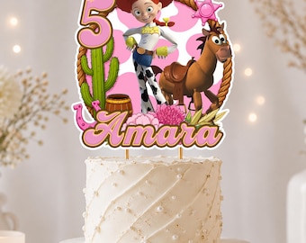 Toy Story Jessie Birthday Cake Topper | Personalized Party Decor - Digital Download -
