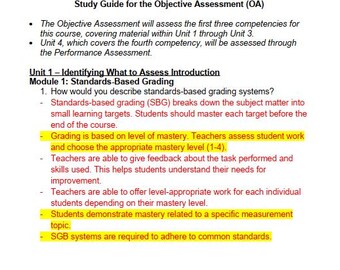 Guía de estudio / PDF instantáneo para las unidades 1 a 3 del curso académico 2026/2027 de WGU D184