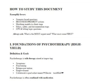 Revisión de mitad de semestre de psicoterapia para PMHNP (Actualización 2026/2027) / Descarga instantánea en PDF