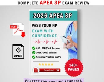 APEA 3P Exam Review 2026/27 Questions Bank 450+ Practice Q&A's (PDF Download)