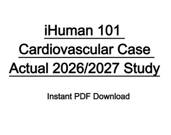 iHuman 101 Casos Cardiovasculares Reales Estudio 2026/2027 / Descarga instantánea en PDF