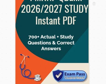 Complete PMHNP Questions Bank 2026/2027 Correctly Answered | Instant PDF Download