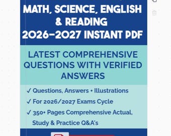 2026/2027 ATI Teas 7 (Math, Science, English & Reading) Correctly Answered | Instant PDF