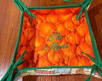 Bol de pan personalizado de otoño