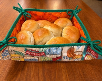 Personalized Fabric Bread Bowl