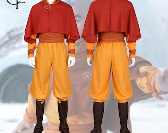 Aang Costume | Air Nomad Outfit, Avatar Cosplay Robe