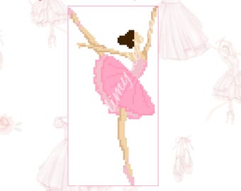 Patrón digital de puntos de bailarina
