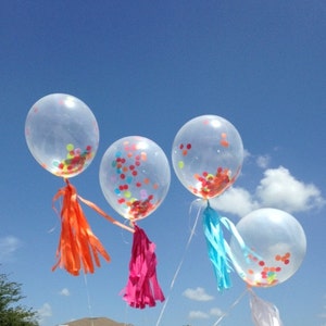 Palloncini coriandoli / palloncini coriandoli / Carta del tessuto - QUALSIASI COLORE si sceglie