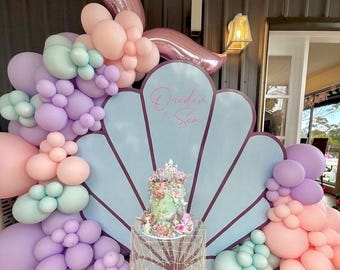 Mermaid balloon garland , balloon arch , balloon arch garland, balloon kit, pastel mermaid, beach, under the sea
