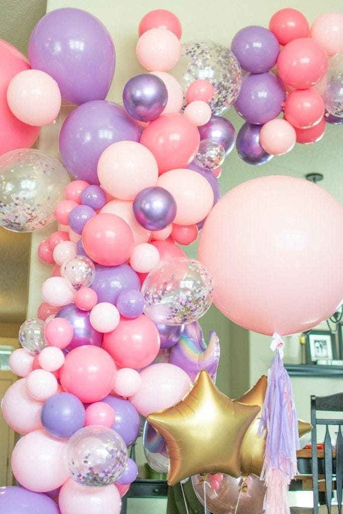 pink Balloon garland , balloon arch , balloon arch garland, balloon kit, baby shower decor, hanging balloon, Pink Balloon, purple.