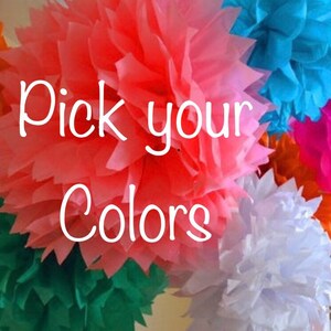 kit di carta velina pom pom -10 - Scegli i colori