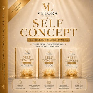 Selbstkonzept-Paket | Arbeitsbuch zur Identitätsentwicklung | Mindset-Journal | Ratgeber zur Selbstliebe | Persönliche Weiterentwicklung | Manifestations-PDF | Affirmationen-E-Book
