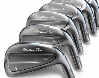 Mizuno Pro M-13 Forged Golf Irons Set (6-P) | Grain Flow Forged Steel Shafts
