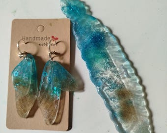 Pendientes y marcapáginas para regalo