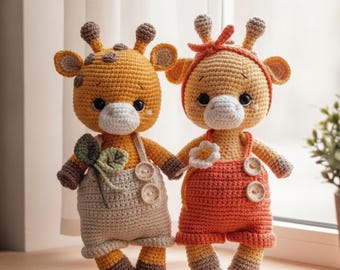 Cuddle Size Giraffe Crochet Pattern PDF, Amigurumi Giraffe Toy, Cute Plush Animal Pattern, Beginner Friendly DIY Gift