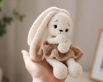 Crochet Bunny Plush Pattern PDF, Amigurumi Rabbit Pattern, Cute Bunny Toy Tutorial, Easy Crochet Animal Pattern, DIY Gift, Beginner Friendly