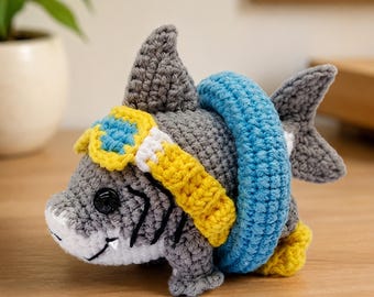 Jeff The Land Shark Crochet Pattern PDF | Cute Amigurumi Shark Plush | Beginner Friendly DIY Toy | Instant Download