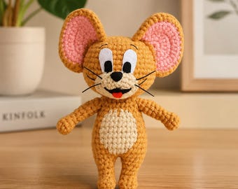 Mouse Crochet Pattern PDF, Amigurumi Mouse Toy, Cute Cartoon Mouse Plush, DIY Crochet Doll, Beginner Friendly Pattern