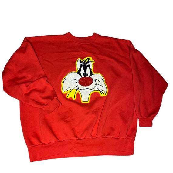 RARE 1990’s OFFICIAL Looney Tunes Sylvester crew … - image 1