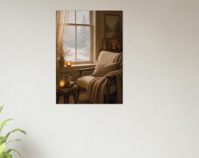 Huge decor Winter Wall Art  printed poster, unframed