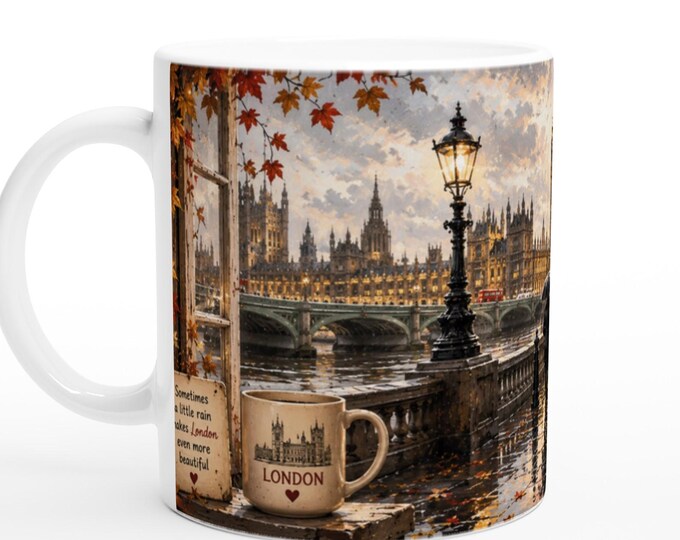 Rainy London Mug | London Travel Gift
