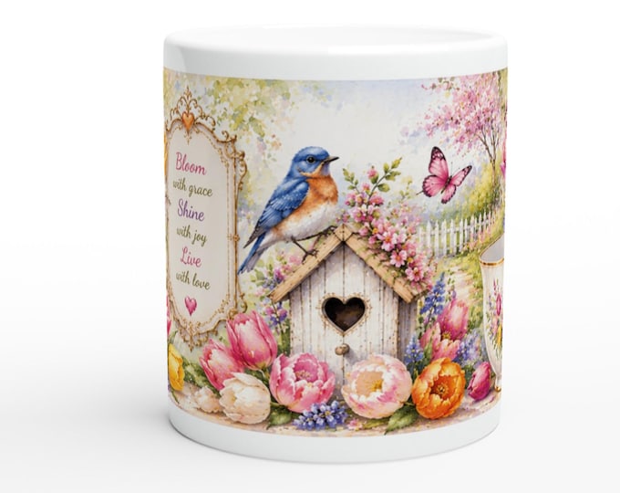 Colourful Tulip Mug – Spring Floral Gift