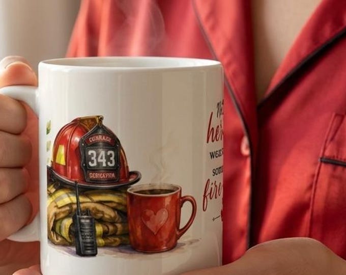 Firefighter Hero Mug – Not All Heroes Wear Capes