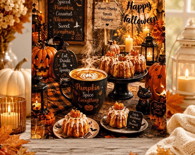 Halloween Wall Art | Pumpkin Spice Autumn Print