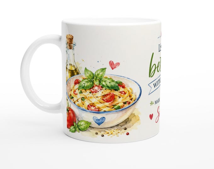 Ceramic Coffee Mug with Italian Design