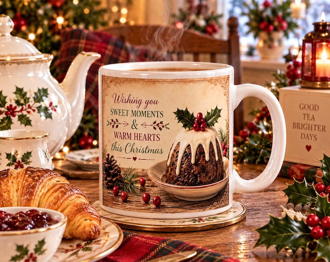 Traditional British Christmas Pudding Mug