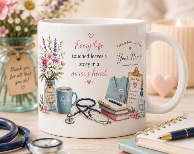 Personalised Nurse Mug | Thank You Nurse Gift