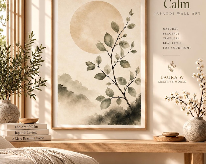 Botanical Calm Japandi Wall Art