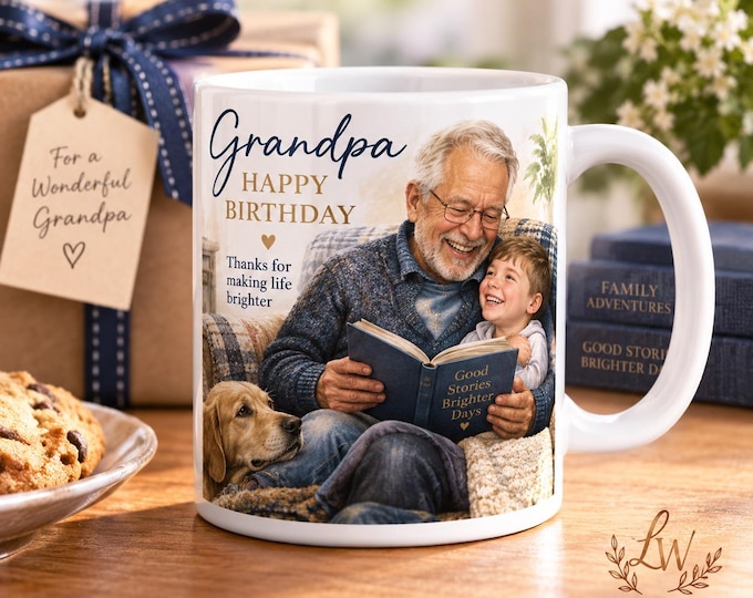 Personalised Grandpa Birthday Mug
