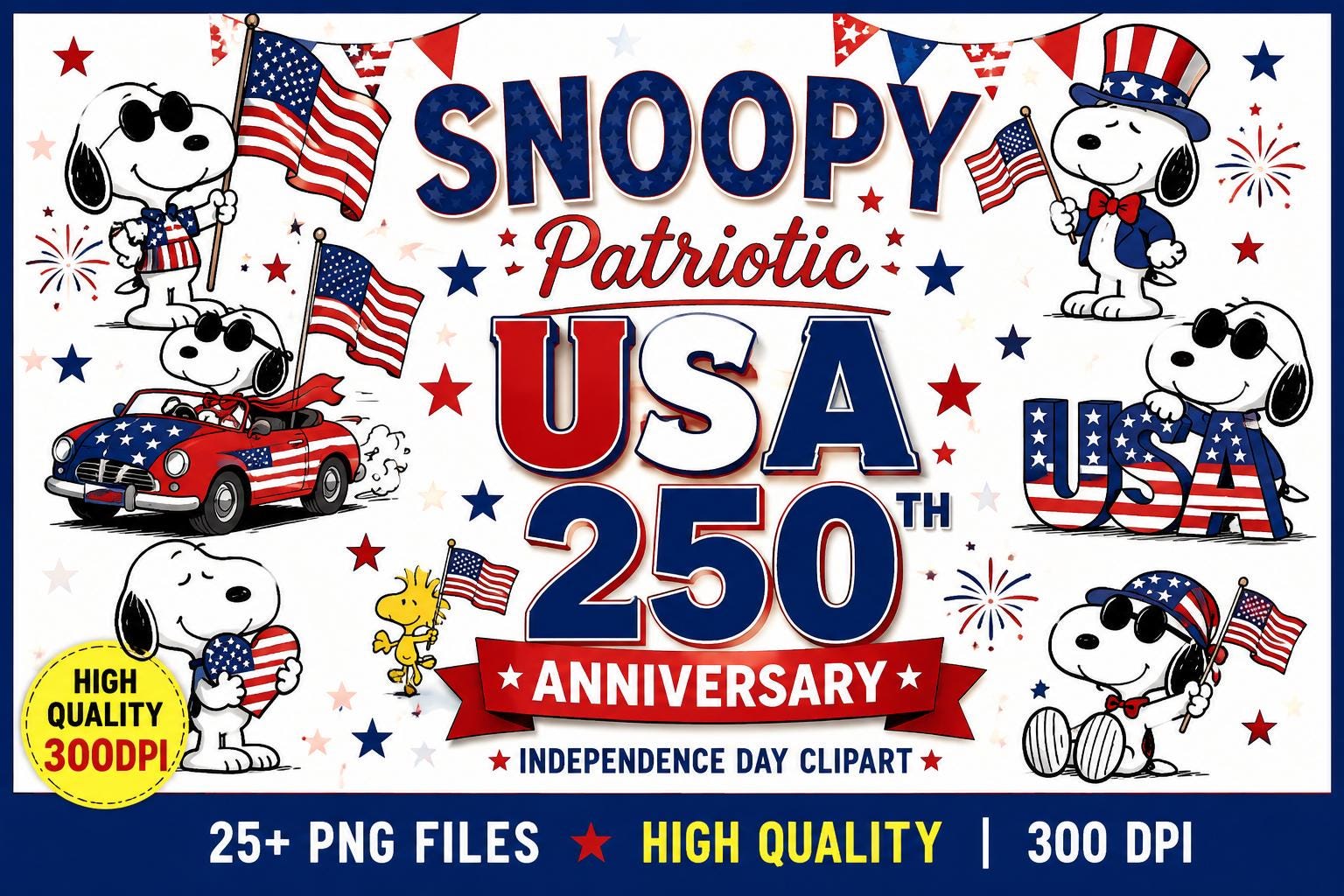Snoopy American Flag - Etsy Israel
