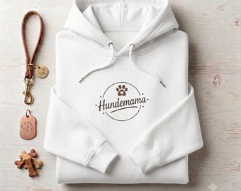 Sudadera con capucha para mamás perrunas | Sudadera con capucha y logo de huella de pata | Sudadera minimalista | Regalo para mamás perrunas