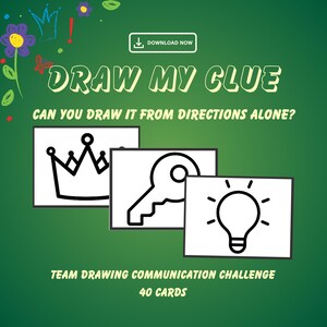 Team Building Directions.pdf Team Drawing Communication Challenge - Etsy
