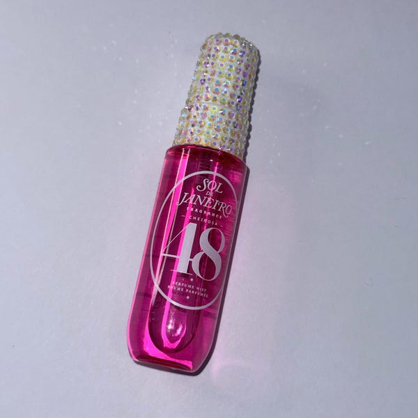Bedazzled Sol de Janeiro Body Mist | Rhinestone Perfume Mist | Handmade Sparkly Beauty Gift | Cute Vanity Decor