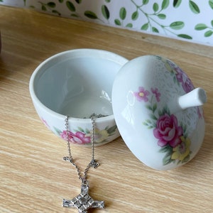 Ceramic Floral Box with Roses