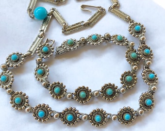 1950’s Southwest Style Necklace and Matching Bracelet