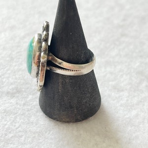 Southwestern Silver and Turquoise Ring image 3