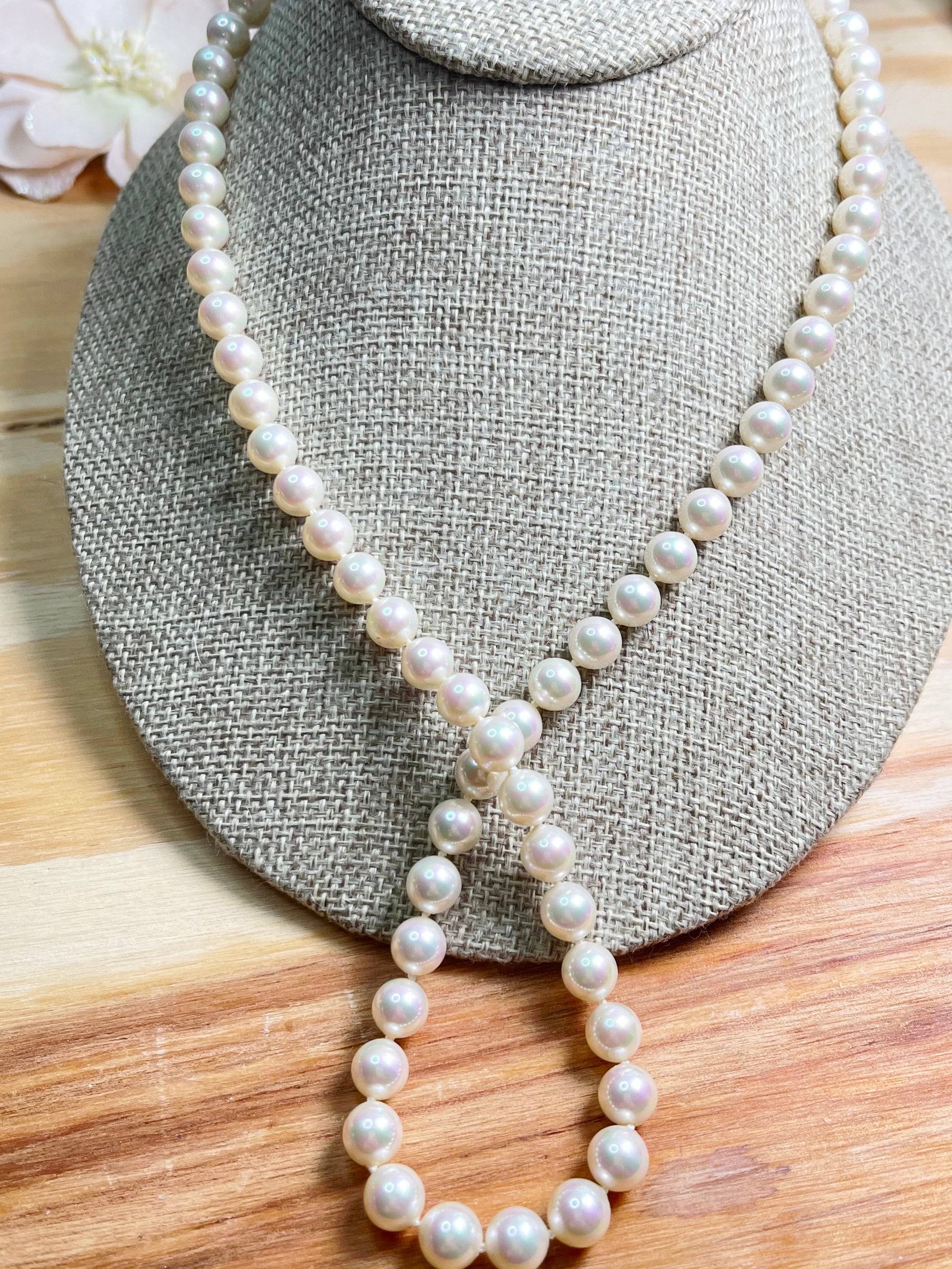 アクセサリー BECOME TREE Glass-Pearl Necklace Glass Tree Pendant With Pearls Necklace - Etsy