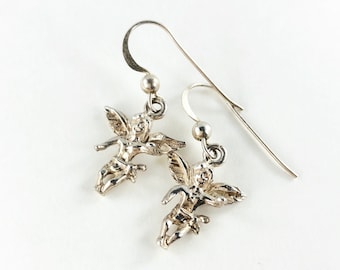 Sterling Angel Dangle Earrings