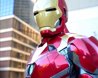 Disfraz de Iron Man para adulto, traje de armadura completa, traje de cosplay de Tony Stark, disfraz de superhéroe, traje de Halloween para la Comic Con.