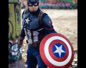 Disfraz de Capitán América para adulto, traje de cosplay, atuendo de superhéroe, disfraz para convención de cómics, armadura de cosplay para Halloween.