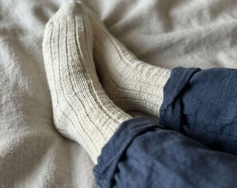Breipatroon voor sokken (PDF), Sleepyhead-sokken, sokkenpatroon voor dun garen, beginnersvriendelijke breisokken, digitale download