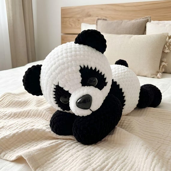 Crochet Panda Pattern PDF, Plush Panda Amigurumi, Cute Bear Crochet Toy, Beginner Friendly Pattern, Digital Download