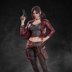 Claire Redfield Code: Veronica Figure – Hand-Painted 16K Resin Horror Statue