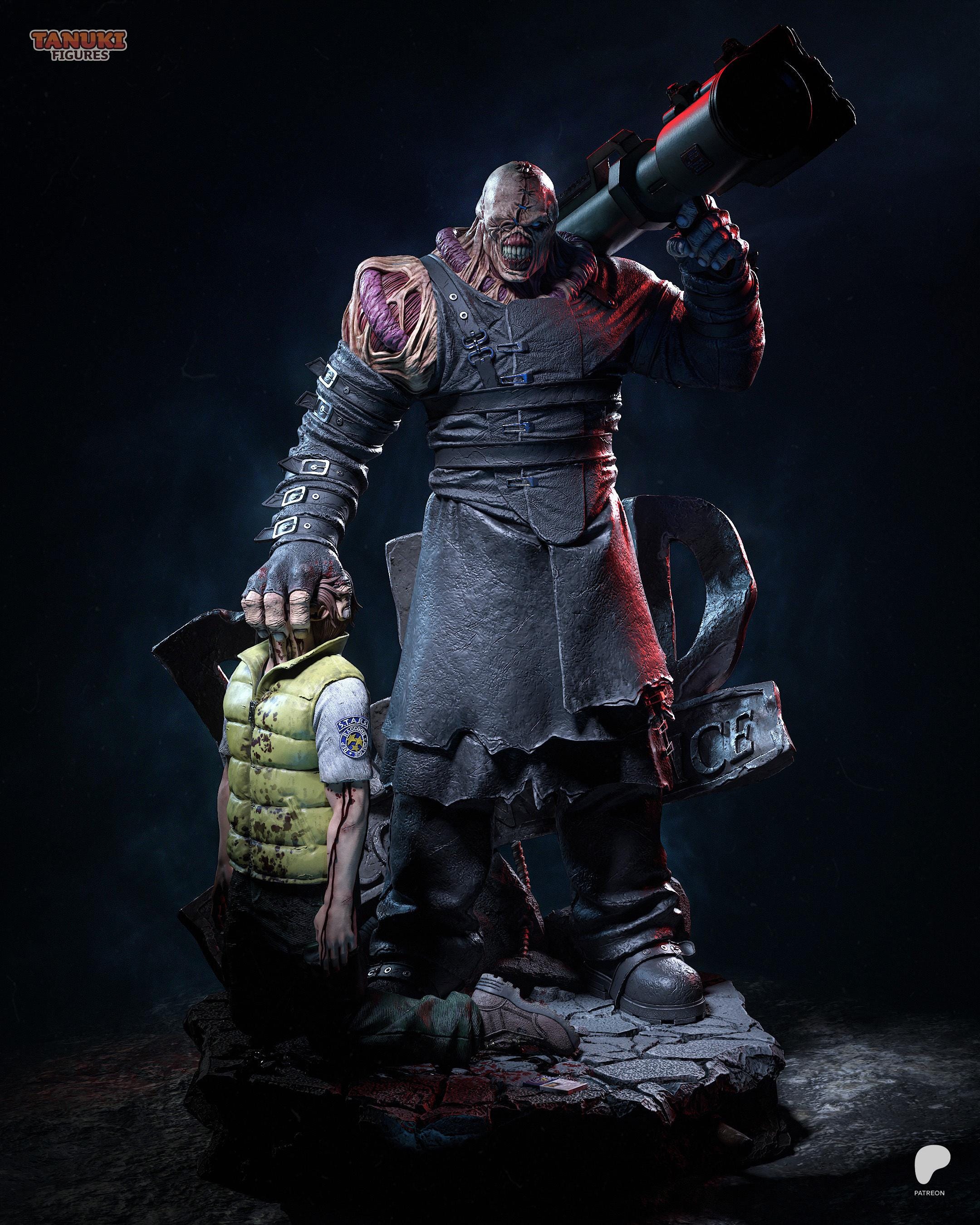 バイオハザードRE3 ネメシス　ResidentEvil 海外製フィギュア Re3 Nemesis Figure - Etsy