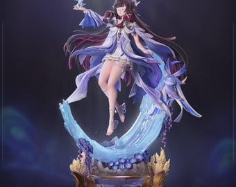 Columbina Figure | Hand Painted 16K Resin Statue | Genshin Impact Decor